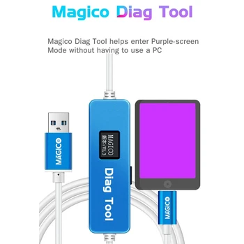 Инструмент Magico Diag DFU для iphone ipad Переходит в режим фиолетового экрана, распаковывает данные Wi-Fi, считывает, записывает, изменяет SN без удаления NAND