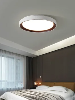 Простые современные светильники в скандинавском итальянском минимализме, роскошные лампы, комнатный светильник, спальня для кабинета, главная лампа, главная спальня, светодиодные потолочные светильники.
