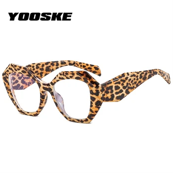 Оправы для очков YOOSKE с анти-синим светом, многоугольные квадратные очки ярких цветов для женщин, винтажные пластиковые прозрачные компьютерные очки