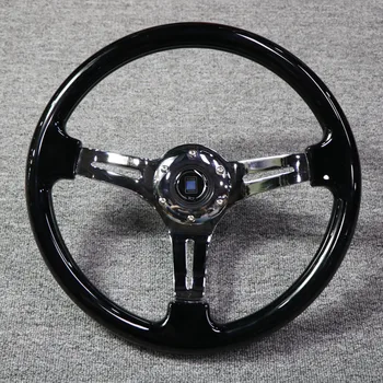 Автомобильное 14-дюймовое рулевое колесо из АБС толщиной 350 мм, Черное /Белое /Розовое /Красно-коричневое Дрейфующее Рулевое колесо, Универсальное