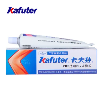 Натуральная Резина Kafuter k-705 RTV, Однокомпонентный Силиконовый Прозрачный Кремнийорганический Герметик Для Заливки 45 г