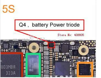 10 шт./лот для iphone 5S Q4 Аккумуляторная трубка для зарядки зарядного устройства микросхема 9 pin