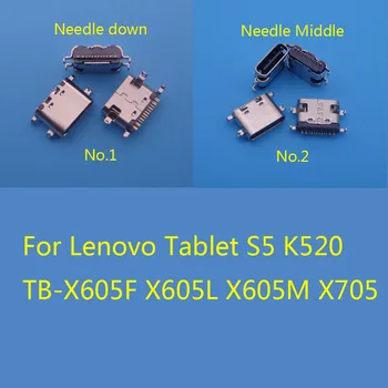 2-10 шт. Разъем USB Док-Станция Зарядное Устройство Разъем Для Зарядки Порты и разъемы Для Lenovo Планшеты S5 K520 TB-X605F X605L X605M X705 Тип C Контактный Разъем