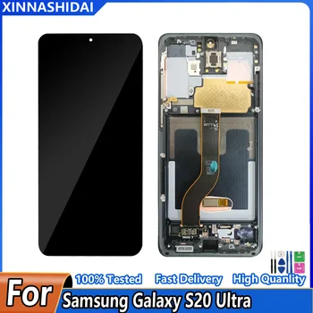 AMOLED Для Samsung Galaxy S20 Ultra ЖК-дисплей G988 G988F G988B/DS Дисплей Сенсорный Экран Дигитайзер Для Samsung s20 Ultra