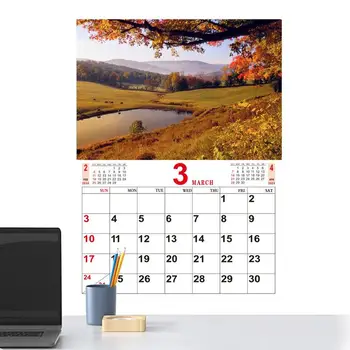 Пейзажи Настенный календарь Ежемесячные пейзажи Природы Путешествия настенный календарь Коллекция фотографий природы Ежемесячный календарь для