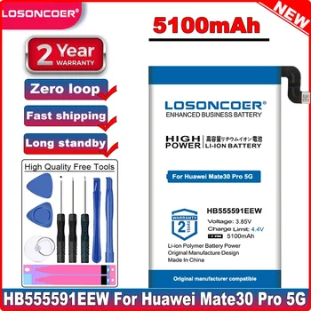 LOSONCOER 5100 мАч HB555591EEW Аккумуляторы Для Мобильных Телефонов Huawei Mate 30 Pro Mate30Pro Mate 30 Pro 5G Аккумулятор
