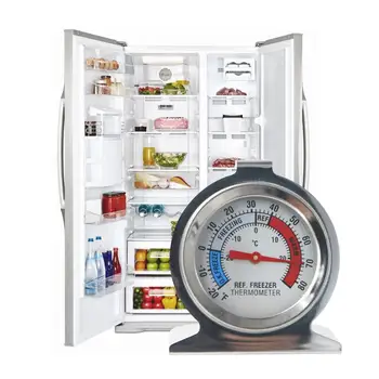Высококачественный Термометр для холодильника с морозильной камерой Циферблат из нержавеющей стали Dail TypeType Инструмент для измерения температуры холодильника 3030 Градусов
