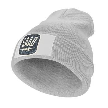Вязаная шапка с логотипом SAAB в винтажном стиле Ретро, черные летние шляпы, рейв-шляпа с козырьком, женская Мужская