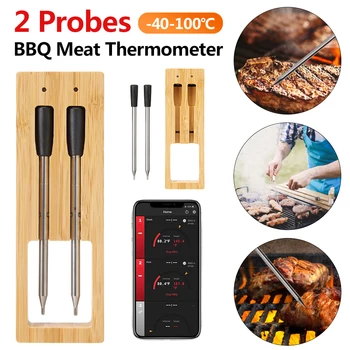 Беспроводной термометр для мяса, гриль, барбекю, Термометр для мяса, Цифровой Bluetooth-совместимый термометр для приготовления пищи, аксессуары для барбекю