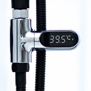 Электронный Термометр для воды с Поворотом на 360 градусов, Измеритель температуры воды, Расход воды, Самогенерируемое Электричество для душа в ванной комнате