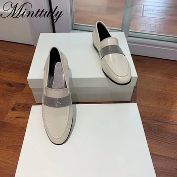 Белые кожаные туфли Оксфорды на плоской подошве в британском ретро стиле, офисная женская профессиональная обувь, дизайнерский бренд, женские лоферы