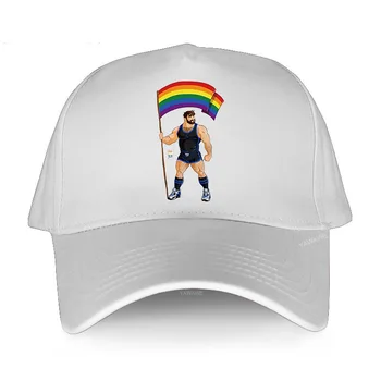 Забавный Дизайн брендовая спортивная шапочка для мужчин, хлопковые Бейсболки Adam Likes Pride Flag, летняя модная Кепка, женская Регулируемая шляпа для гольфа