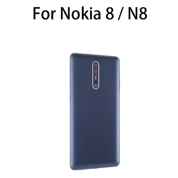 Задняя крышка батарейного отсека сзади (с объективом камеры и боковыми клавишами) Для Nokia 8 / N8