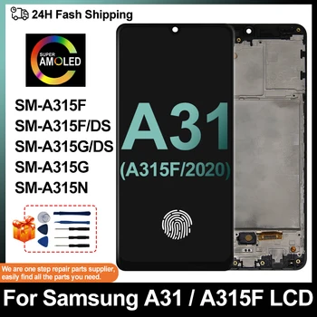 Super AMOLED Для Samsung Galaxy A31 Дисплей SM-A315F/DS ЖК-дисплей С Сенсорным Экраном Запасные Части Дигитайзер Для Samsung SM-A315G/DS LCD