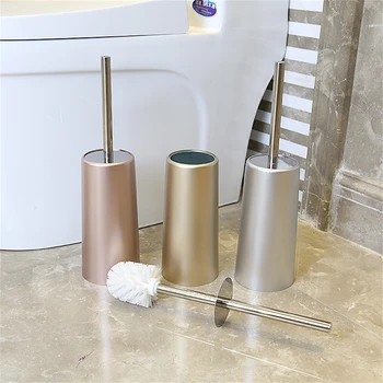 Набор туалетных щеток креативного дизайна с мягкой щетиной и длинной ручкой, не устанавливаемый держатель туалетной щетки, Удобные инструменты для чистки