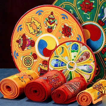 Подушка для звуковой чаши Будды, ваджрный пестик, подушка для звуковой чаши, Тибетская поющая чаша, подушка для вышивания