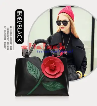 по DHL или EMS 20шт Большая сумка с цветком Розы женская сумка роскошная женская сумка знаменитые винтажные женские сумки