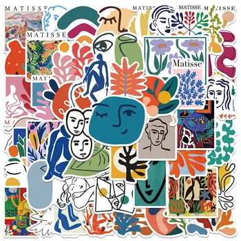 10/50 шт Абстрактные наклейки Матисса, художественные плакаты с граффити, наклейки для канцелярских принадлежностей 