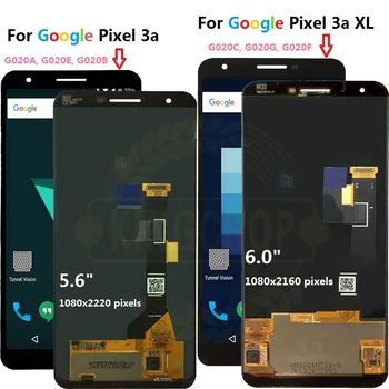 Для Google Pixel 3a ЖК-экран Сенсорный Экран Дигитайзер в сборе для Google Pixel 3a XL ЖК-экран для Google Pixel 3aXL LCD
