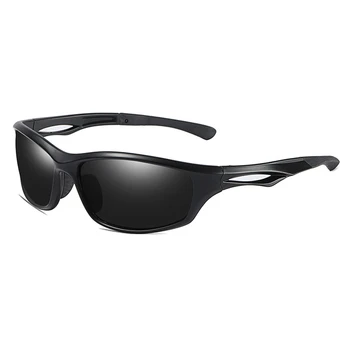 Поляризованные солнцезащитные очки Wrap Sport с защитой UV400 Прямоугольные солнцезащитные очки для мужчин, женщин, молодежи, бейсбола, рыбалки