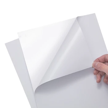 Высококачественная матовая белая полипропиленовая синтетическая бумага формата А4, водонепроницаемая, устойчивая к разрыву наклейка, бумага для лазерной струйной клейкой печати из ПВХ