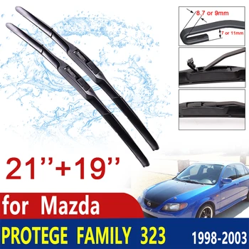для Mazda Protege Family 323 BJ 1998 ~ 2003 1999 2000 2001 2002 Стеклоочистители Лобового Стекла Автомобильные Щетки Автомобильные Аксессуары