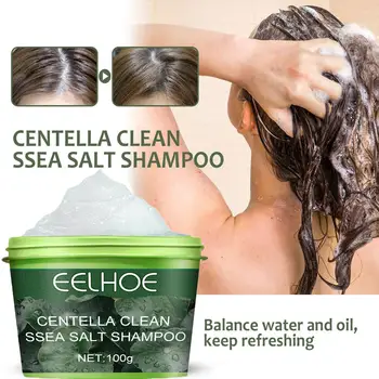 1 шт. Натуральный скраб для ухода за волосами, Отшелушивающий кожу головы, Морской шампунь Sea Treatment Treatment Hair Shampoo Salt L2E2