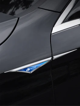2 Штуки металлических декоративных наклеек на переднюю дверь автомобиля для Peugeot 5008 с логотипом Автомобильные аксессуары
