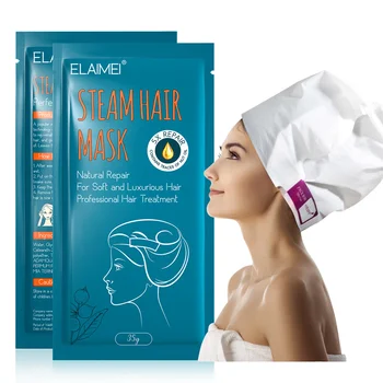 3шт Автоматическая восстанавливающая маска для волос с нагревательным паром, шапочка С экстрактом оливы, Питательная Восстанавливающая Маска для поврежденных волос, Термальный СПА-уход за красотой