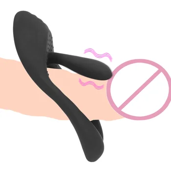 Вибратор G-spot, кольца для пениса, секс-игрушки с задержкой эякуляции для мужчин и женщин, Стимуляция клитора, 10 режимов, Массажер для сосков