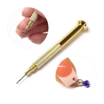 Инструмент для пирсинга с подвесками для ногтей, устройство для создания отверстий, точечная ручка для маникюра, накладные ногти, гель-лак, акриловый наконечник