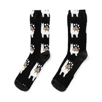 Носки для девочек из альпаки, ламы, ленивца, коалы, баскетбольные носки, носки для девочек, эстетичные мужские носки, роскошные брендовые женские носки