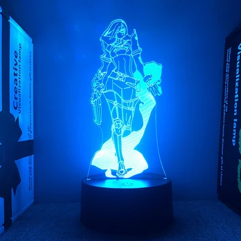 3D Светодиодная лампа Valorant Figure Viper для спальни, изготовленный на заказ игровой герой, акриловые ночники, декор игровой комнаты, подарок на День рождения