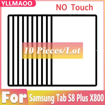 10 ШТ Передняя Внешняя Стеклянная Линза NO Touch Для Samsung Galaxy Tab S8 S8 + plus X800 X806 SM-X806 X806B X806 Запасные Части Для Ремонта