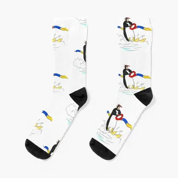 Мужские носки Penguin, нагревательные носки, походные баскетбольные носки для девочек, мужские носки