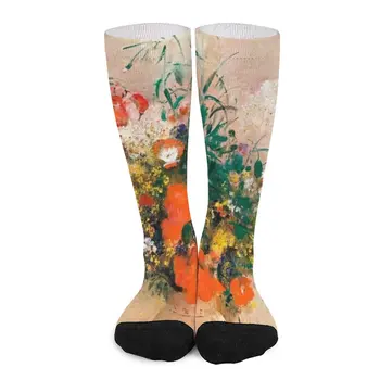Odilon Redon, Носки в вазе с цветами, нескользящие футбольные чулки, Много мужских зимних носков, Мужские носки