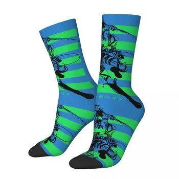 Хип-хоп Винтажный зеленый дизайн Сумасшедшие мужские компрессионные носки Унисекс Титаны Аниме телесериал Экипаж Носки