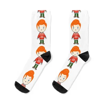 Милый Конан О'Брайен Команда Coco Ugly Рождественский Свитер Носки хоккейные носки эстетические Забавные носки носки зимние Носки Для Женщин Мужские