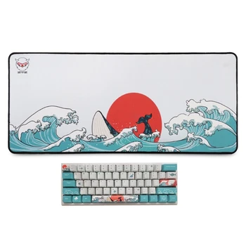 Большой игровой коврик для мыши, компьютерная геймерская клавиатура, коврик для мыши в коралловом море, нескользящий настольный коврик для мыши для ПК