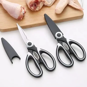 Многофункциональные кухонные инструменты из нержавеющей стали, Прочные домашние ножницы для измельчения овощей, куриных костей, рыбы, многоцелевой инструмент