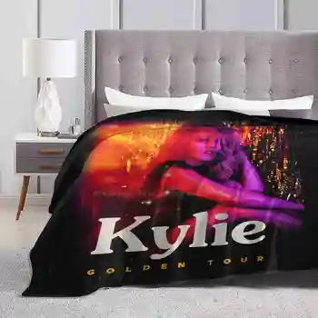 Трендовый стиль Golden Tour Забавное Модное мягкое одеяло Golden Tour Кайли Миноуг