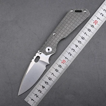 Yon Xanadu SnG Складной Нож 154 СМ С Простым Лезвием, Титановая Ручка TC4 На Открытом Воздухе Охота Рыбалка Кухонные Инструменты Для Выживания EDC