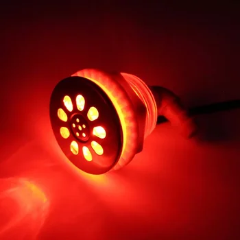 10шт RGB LED Hottub Lights Spa Whirlpool Лампа Air Jet bubble lam1.0 Вт Поверхностная воздушная форсунка из нержавеющей Стали 1 контроллер 1 адаптер