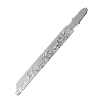 Лезвия для лобзика с Т-образным хвостовиком 40 зернистости, инструмент для резки керамической плитки, алмазная лобзиковая пила, подходит для гранитной и мраморной керамики