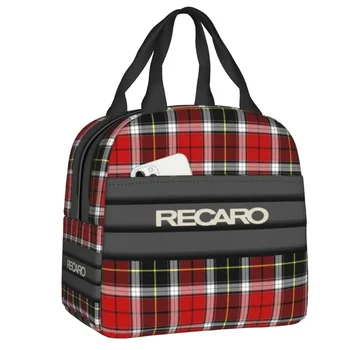 Королевский клетчатый плед Стюарта Recaros, Термоизолированная сумка для ланча, женский Многоразовый контейнер для ланча для школьного хранения, коробка для бенто