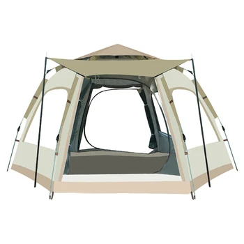 Уличная складная палатка на 5-8 человек, мгновенная Всплывающая палатка, Портативная Автоматическая Водонепроницаемая походная палатка с навесом для пеших прогулок, пикника