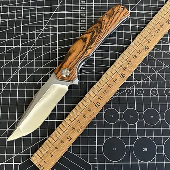 Складной нож D с 2 лезвиями для выживания в походе на открытом воздухе, нож для самообороны