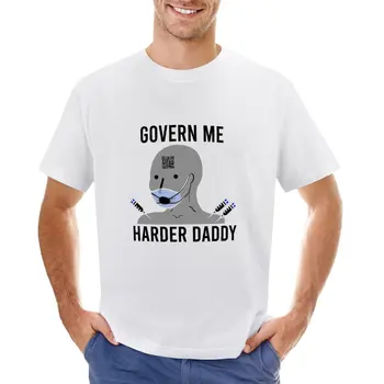 Футболка Govern me harder daddy customs создайте свои собственные негабаритные быстросохнущие футболки в тяжелом весе для мужчин