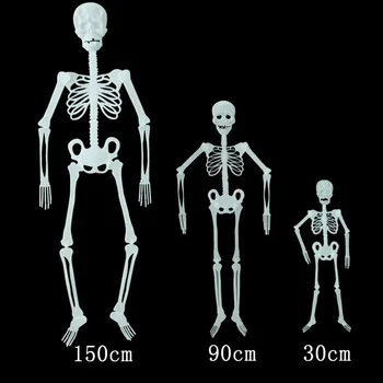 Светящийся Скелет на Хэллоуин, освещенный Призрак, Декор на Хэллоуин на открытом воздухе, украшение для двора, украшения для скелета человеческого тела