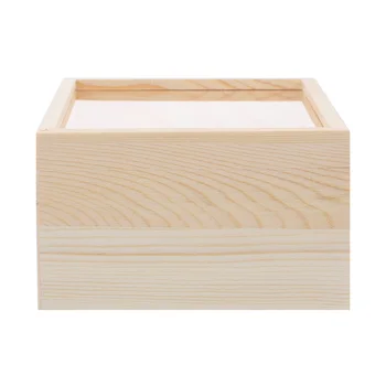 Деревянные ящики, Деревянная коробка для хранения, Подарочные коробки для небольших украшений с крышками, Декоративный футляр